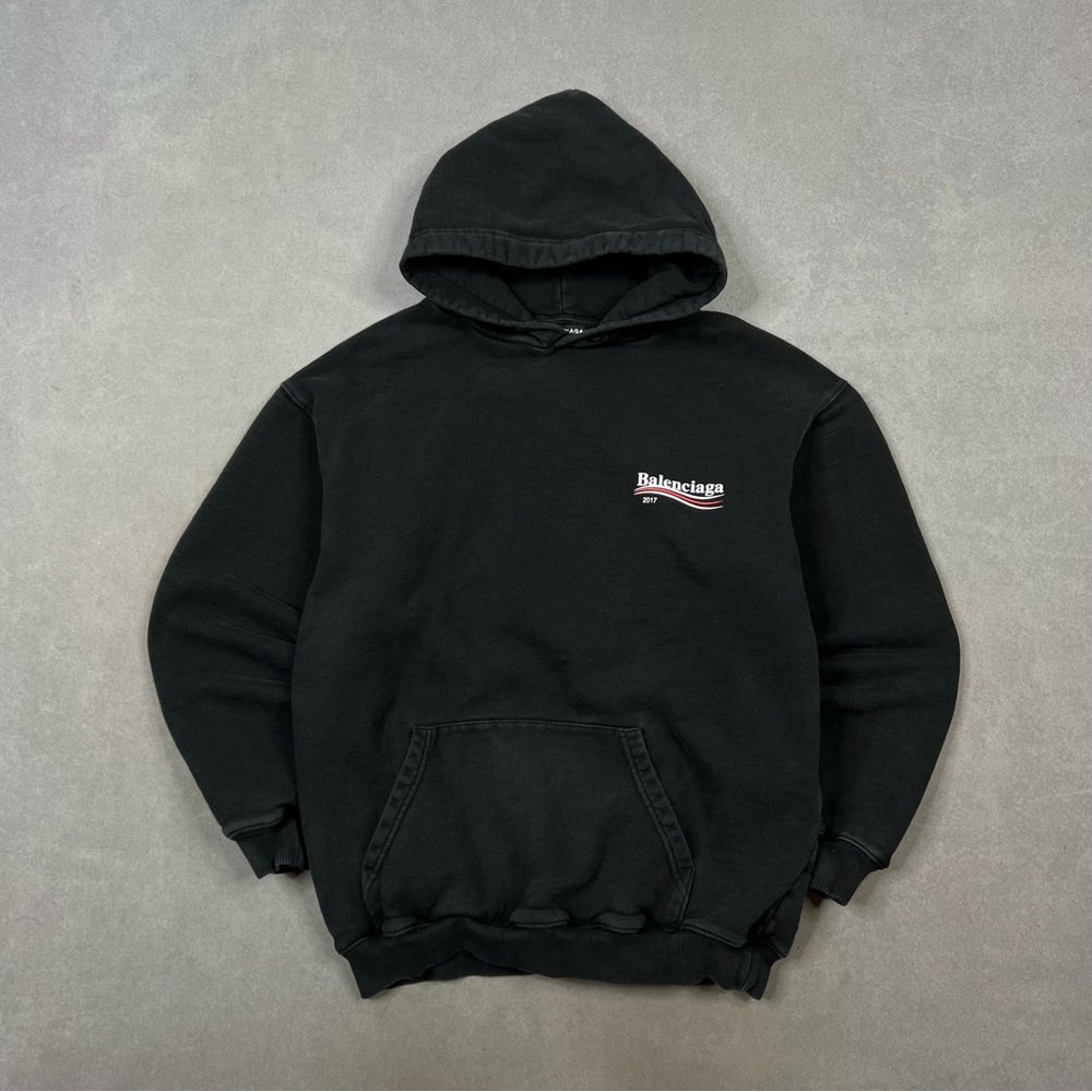 Balenciaga Black Sweatshirt Classic Pullover Style